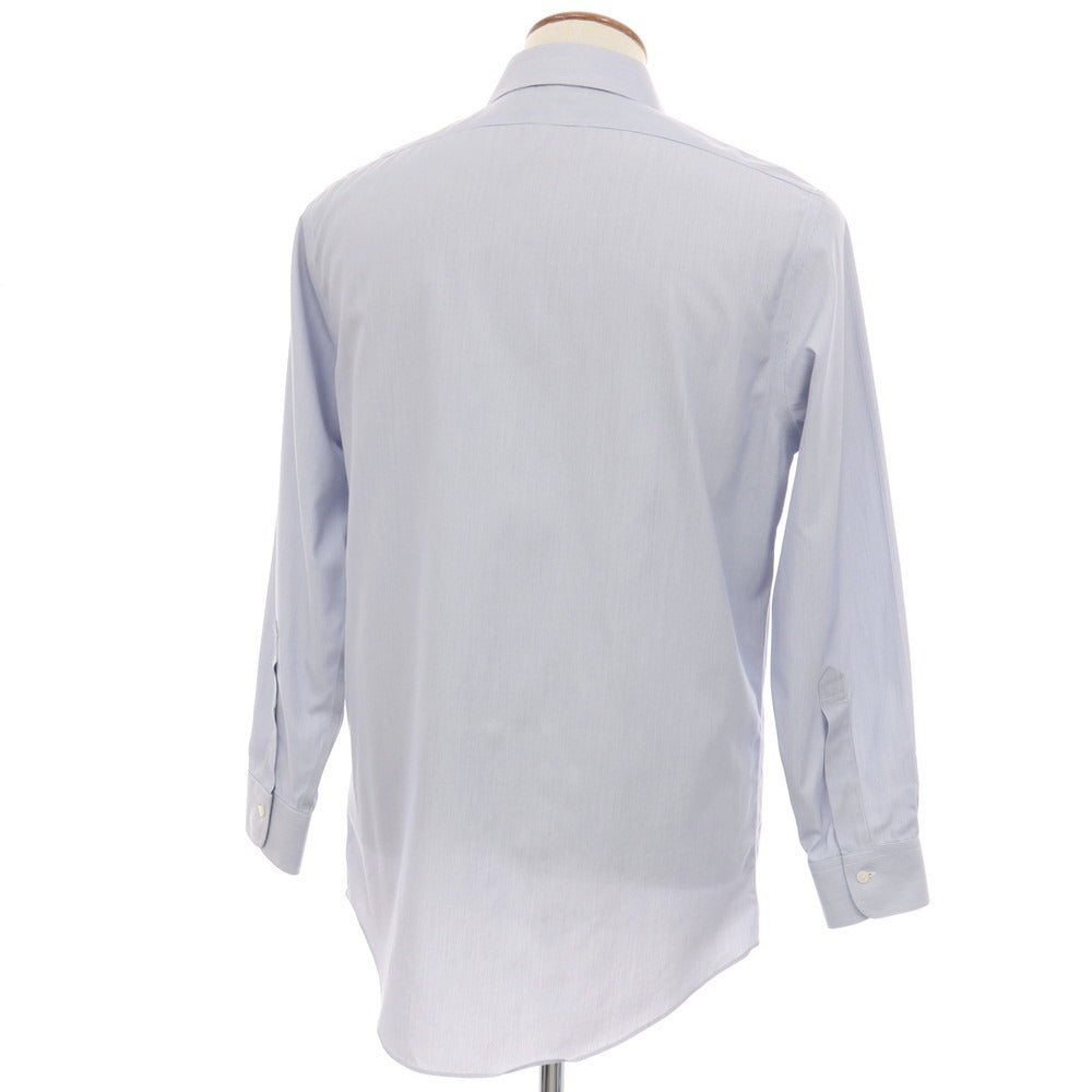 【中古】ブルックスブラザーズ Brooks Brothers コットンポリウレタン ストライプ レギュラーカラー ドレスシャツ ネイビーxホワイト【サイズ15.5】【 状態ランクC 】【 メンズ 】