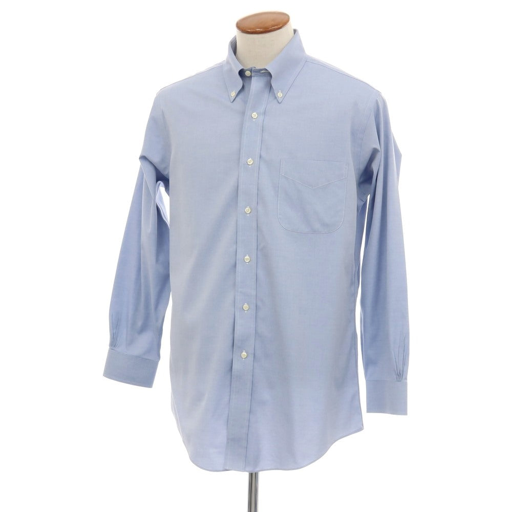 【中古】ブルックスブラザーズ Brooks Brothers コットン ボタンダウン ドレスシャツ ブルー【サイズ15.5】【 状態ランクC 】【 メンズ 】