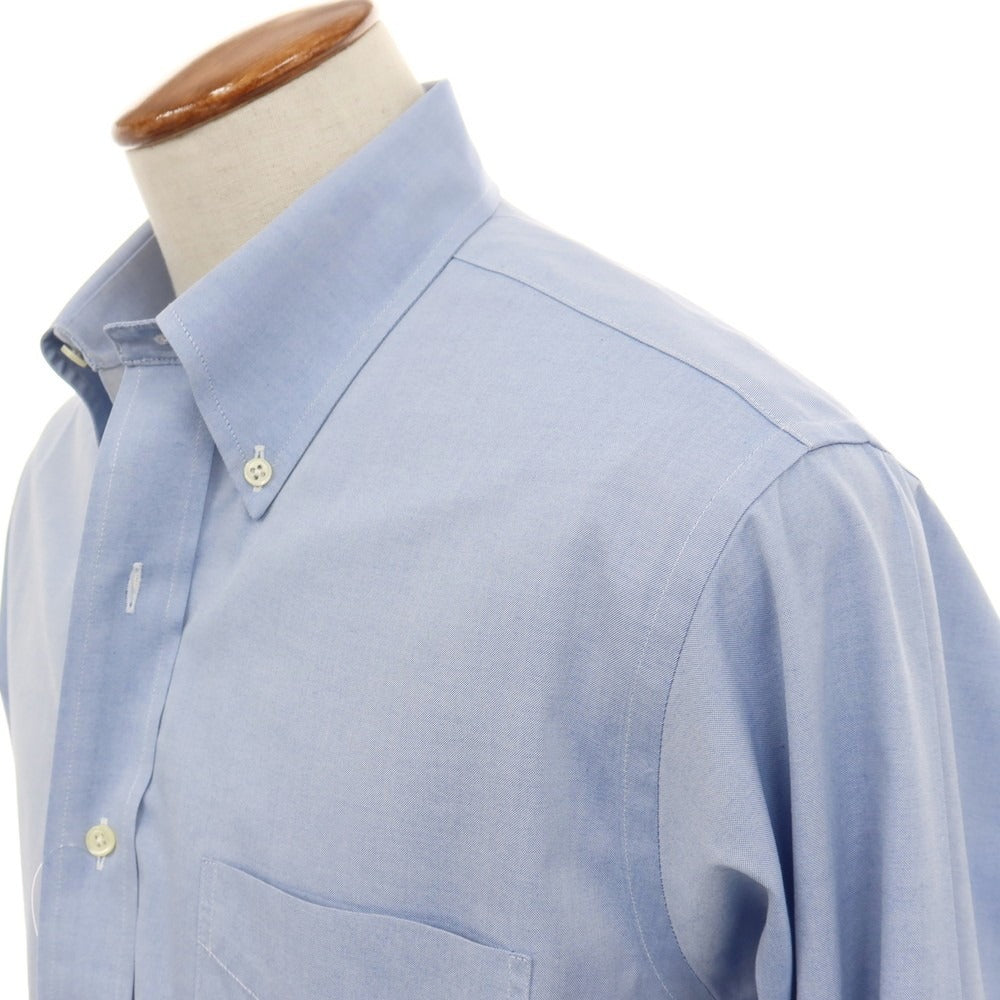 【中古】ブルックスブラザーズ Brooks Brothers コットン ボタンダウン ドレスシャツ ブルー【サイズ15.5】【 状態ランクC 】【 メンズ 】