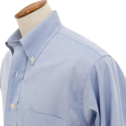 【中古】ブルックスブラザーズ Brooks Brothers コットン ボタンダウン ドレスシャツ ブルー【サイズ15.5】【 状態ランクC 】【 メンズ 】