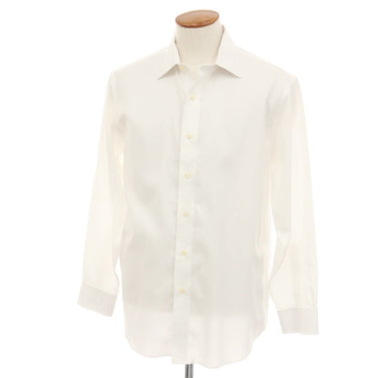 【中古】ブルックスブラザーズ Brooks Brothers コットン レギュラーカラー ドレスシャツ ホワイト【サイズ15.5】【 状態ランクC 】【 メンズ 】