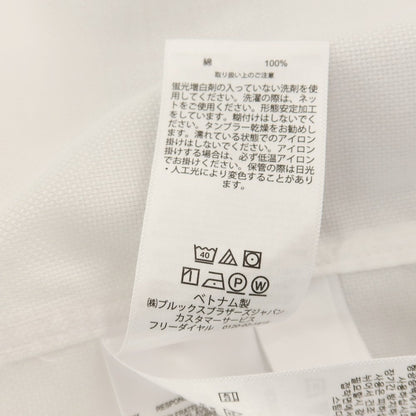 【中古】ブルックスブラザーズ Brooks Brothers コットン レギュラーカラー ドレスシャツ ホワイト【サイズ15.5】【 状態ランクC 】【 メンズ 】