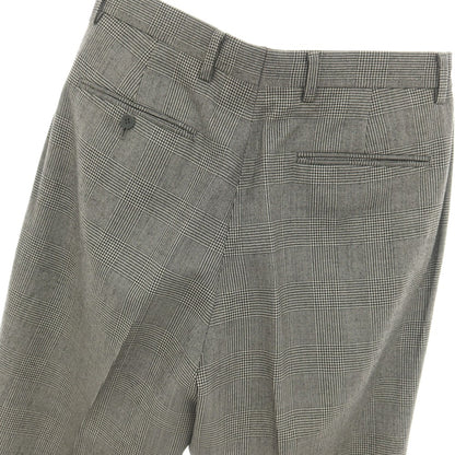 【中古】ブルックスブラザーズ Brooks Brothers ウール グレンチェック ドレススラックスパンツ ブラックxホワイト系【サイズ32】【 状態ランクC 】【 メンズ 】
