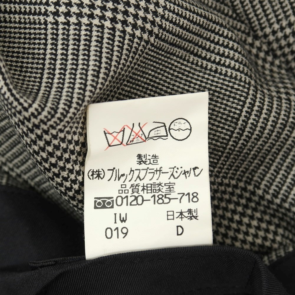 【中古】ブルックスブラザーズ Brooks Brothers ウール グレンチェック ドレススラックスパンツ ブラックxホワイト系【サイズ32】【 状態ランクC 】【 メンズ 】