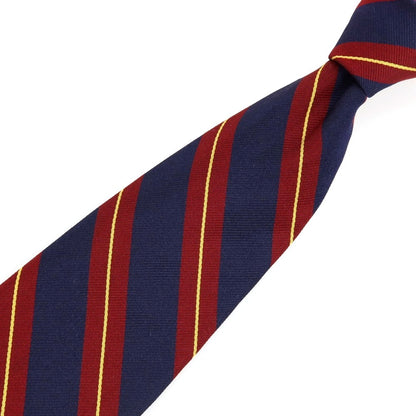 【中古】ブルックスブラザーズ Brooks Brothers MAKERS シルク ストライプ柄ネクタイ ネイビーxレッド【 状態ランクB 】【 メンズ 】