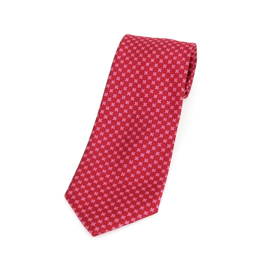 【中古】ブルックスブラザーズ Brooks Brothers MAKERS シルク 小紋柄ネクタイ レッドxピンク【 状態ランクB 】【 メンズ 】