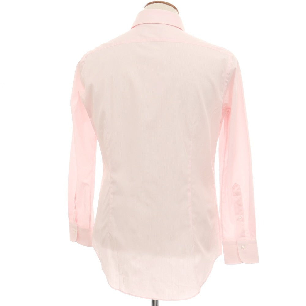 【中古】メイカーズシャツ カマクラ Makers Shirt 鎌倉 コットン チェック ホリゾンタルカラー ドレスシャツ ピンクxホワイト【サイズ表記なし（M位）】【 状態ランクA 】【 メンズ 】