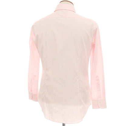 【中古】メイカーズシャツ カマクラ Makers Shirt 鎌倉 コットン チェック ホリゾンタルカラー ドレスシャツ ピンクxホワイト【サイズ表記なし（M位）】【 状態ランクA 】【 メンズ 】