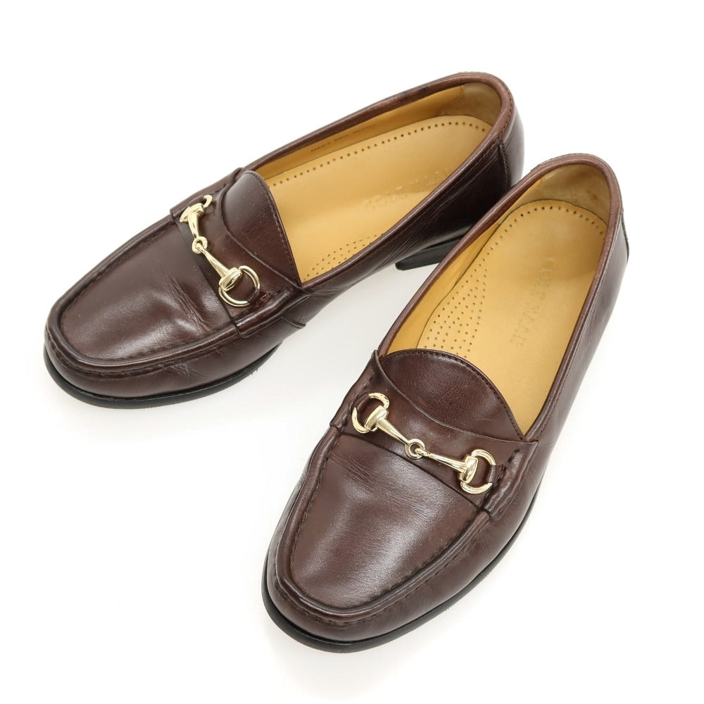 【中古】コールハーン COLE HAAN レザー ビットローファー ブラウン【サイズ6.5】【 状態ランクB 】【 メンズ 】