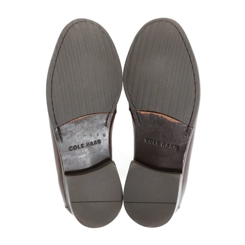 【中古】コールハーン COLE HAAN レザー ビットローファー ブラウン【サイズ6.5】【 状態ランクB 】【 メンズ 】
