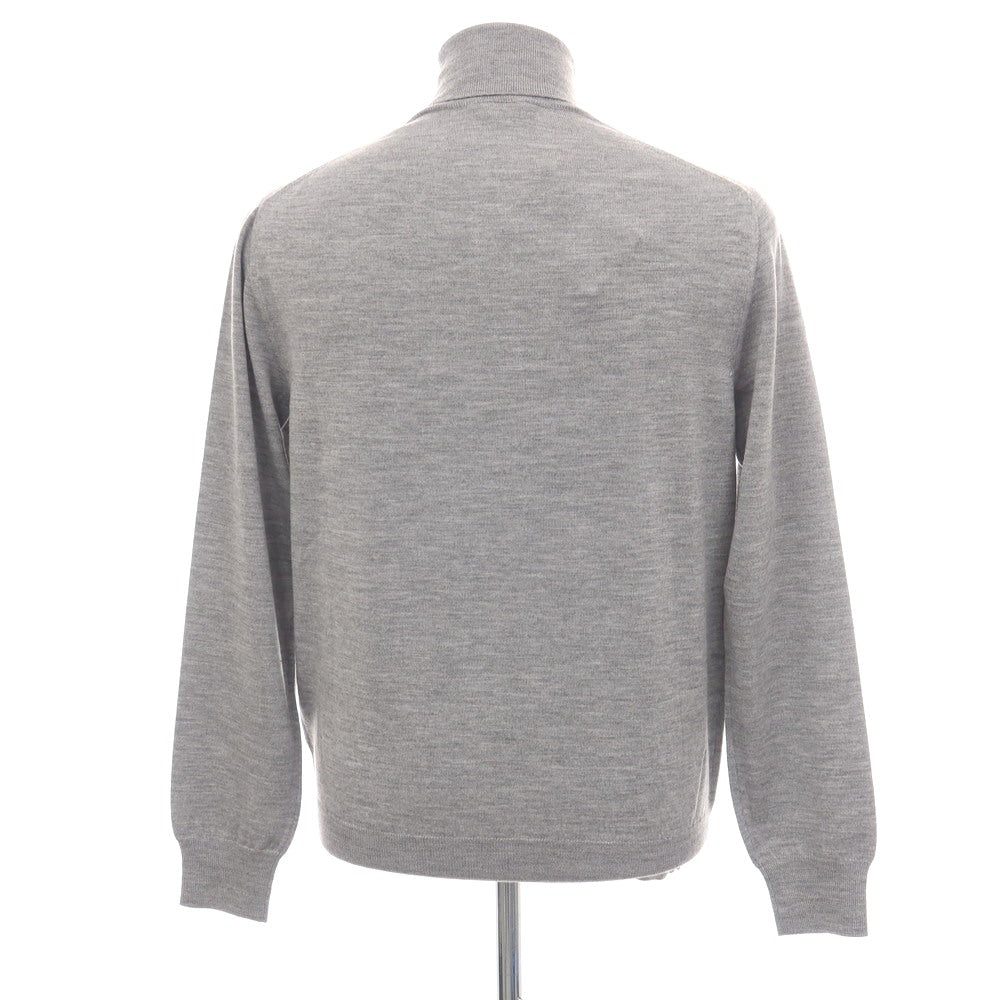 【新品】クルチアーニ CRUCIANI ウール タートルネック プルオーバーニット グレー【サイズ46】【 状態ランクN 】【 メンズ 】