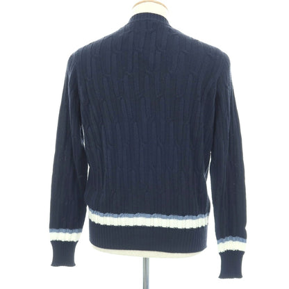 【新品】ドルモア DRUMOHR コットンカシミヤ カーディガン ネイビー【サイズ44】【 状態ランクN 】【 メンズ 】