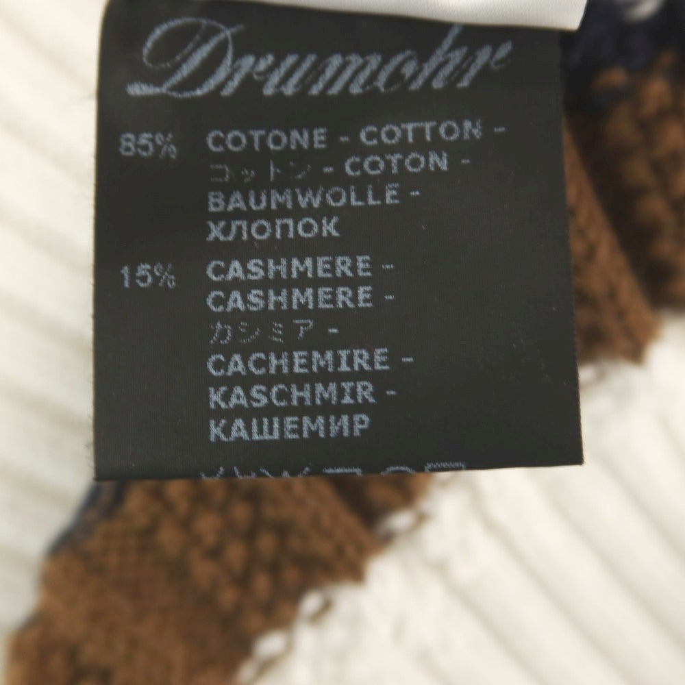 新品アウトレット】ドルモア DRUMOHR コットンカシミヤ カーディガン