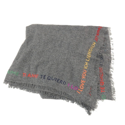 【新品】ファリエロサルティ Faliero Sarti カシミヤ ストール ダークグレー【 状態ランクN 】【 メンズ 】