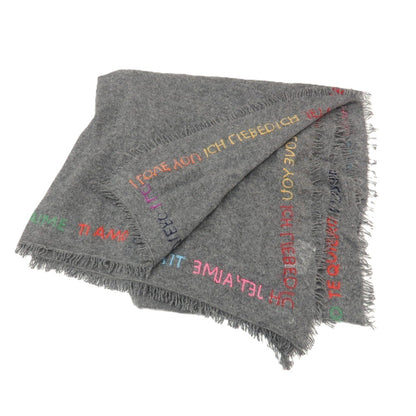 【新品】ファリエロサルティ Faliero Sarti カシミヤ ストール ダークグレー【 状態ランクN 】【 メンズ 】