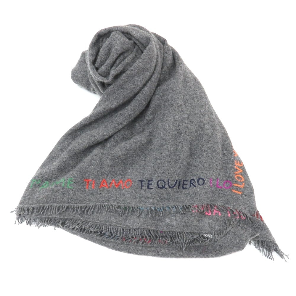 【新品】ファリエロサルティ Faliero Sarti カシミヤ ストール ダークグレー【 状態ランクN 】【 メンズ 】