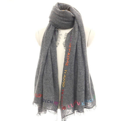 【新品】ファリエロサルティ Faliero Sarti カシミヤ ストール ダークグレー【 状態ランクN 】【 メンズ 】
