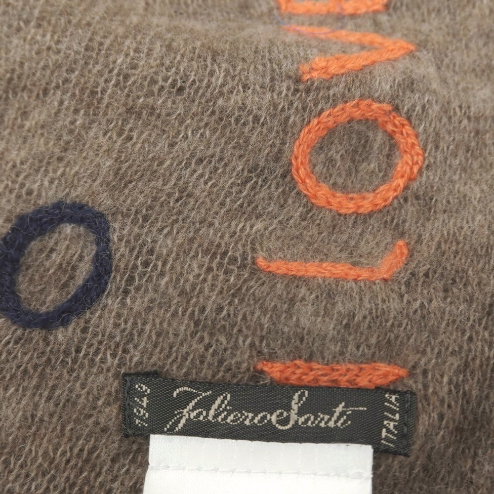 【新品】ファリエロサルティ Faliero Sarti カシミヤ ストール ブラウン【 状態ランクN 】【 メンズ 】