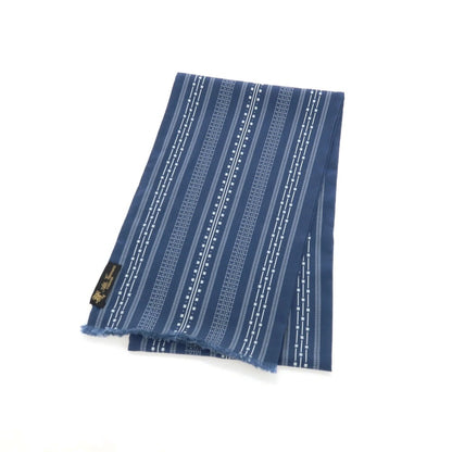 【新品アウトレット】アットヴァンヌッチ Atto Vannucci シルク プリント ストール ブルーネイビー【 状態ランクN- 】【 メンズ 】