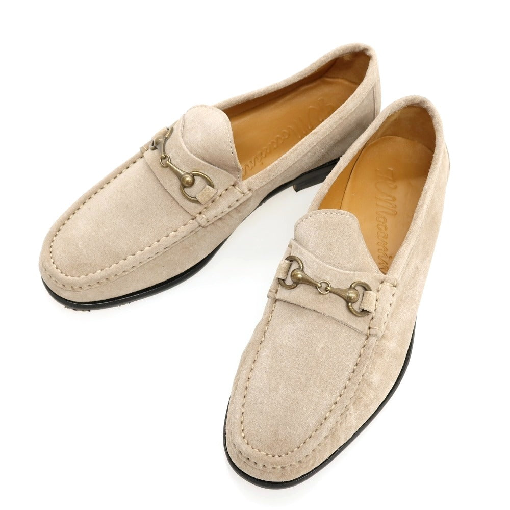 【新品】イルモカシーノ IL MOCASSINO スエード ビットローファー ダークベージュ【サイズ40】【 状態ランクN 】【 メンズ 】