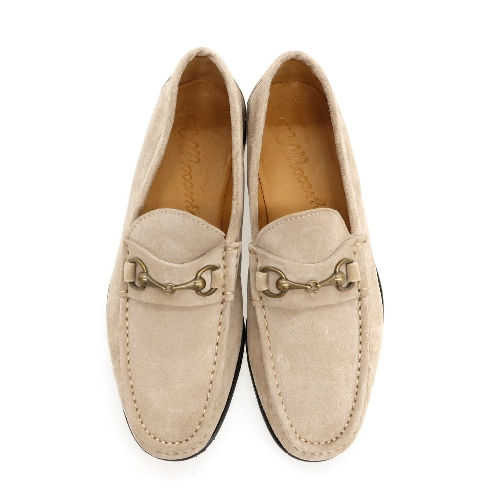 【新品】イルモカシーノ IL MOCASSINO スエード ビットローファー ダークベージュ【サイズ40】【 状態ランクN 】【 メンズ 】