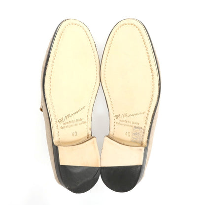 【新品】イルモカシーノ IL MOCASSINO スエード ビットローファー ダークベージュ【サイズ40】【 状態ランクN 】【 メンズ 】
