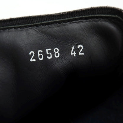 【中古】デュカルス DOUCALS レザー コットン系 スニーカー ネイビー【サイズ42】【 状態ランクB 】【 メンズ 】