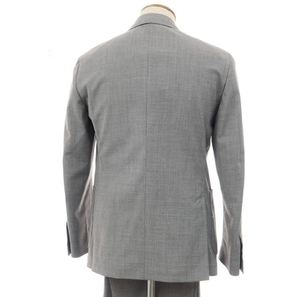 【新品】ラルディーニ LARDINI ストレッチ ポリエステルウール 3つボタンスーツ セットアップ グレー【サイズ46 7REG】【 状態ランクN 】【 メンズ 】