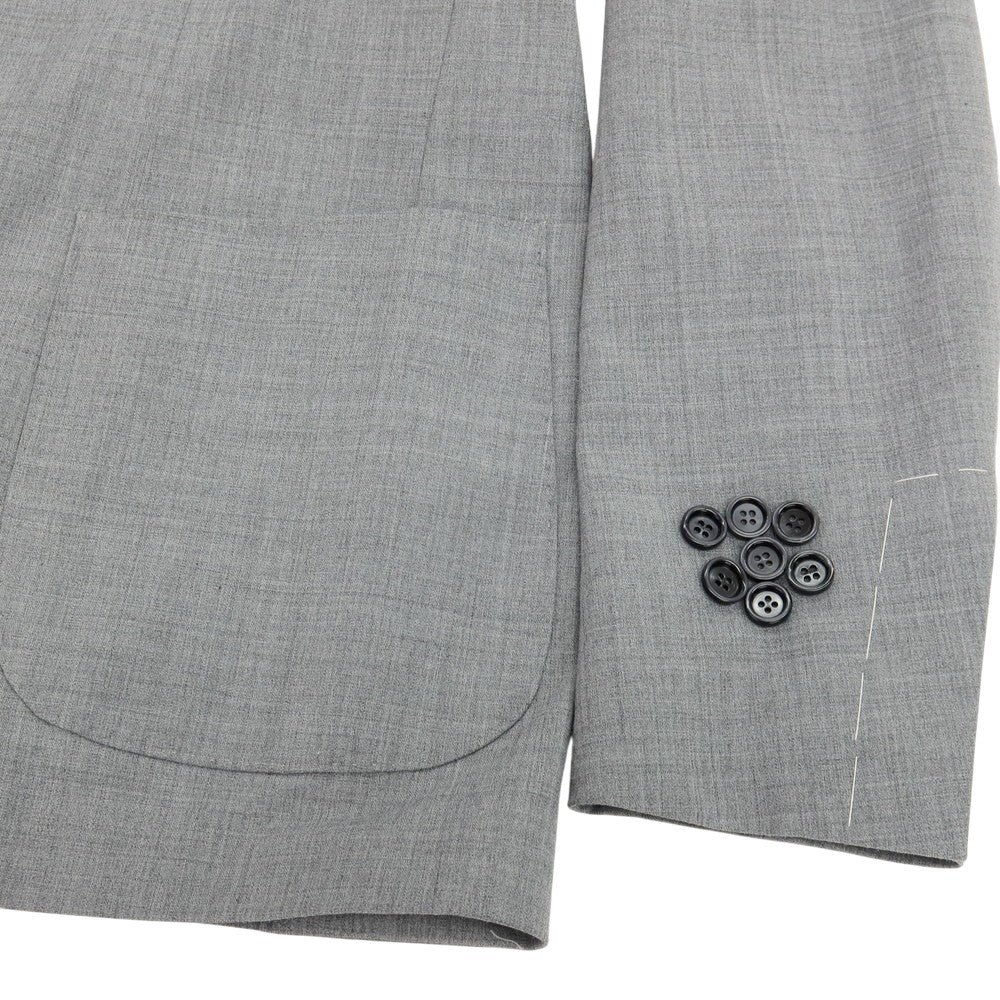 【新品】ラルディーニ LARDINI ストレッチ ポリエステルウール 3つボタンスーツ セットアップ グレー【サイズ46 7REG】【 状態ランクN 】【 メンズ 】