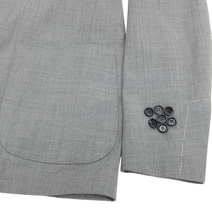 【新品】ラルディーニ LARDINI ストレッチ ポリエステルウール 3つボタンスーツ セットアップ グレー【サイズ46 7REG】【 状態ランクN 】【 メンズ 】