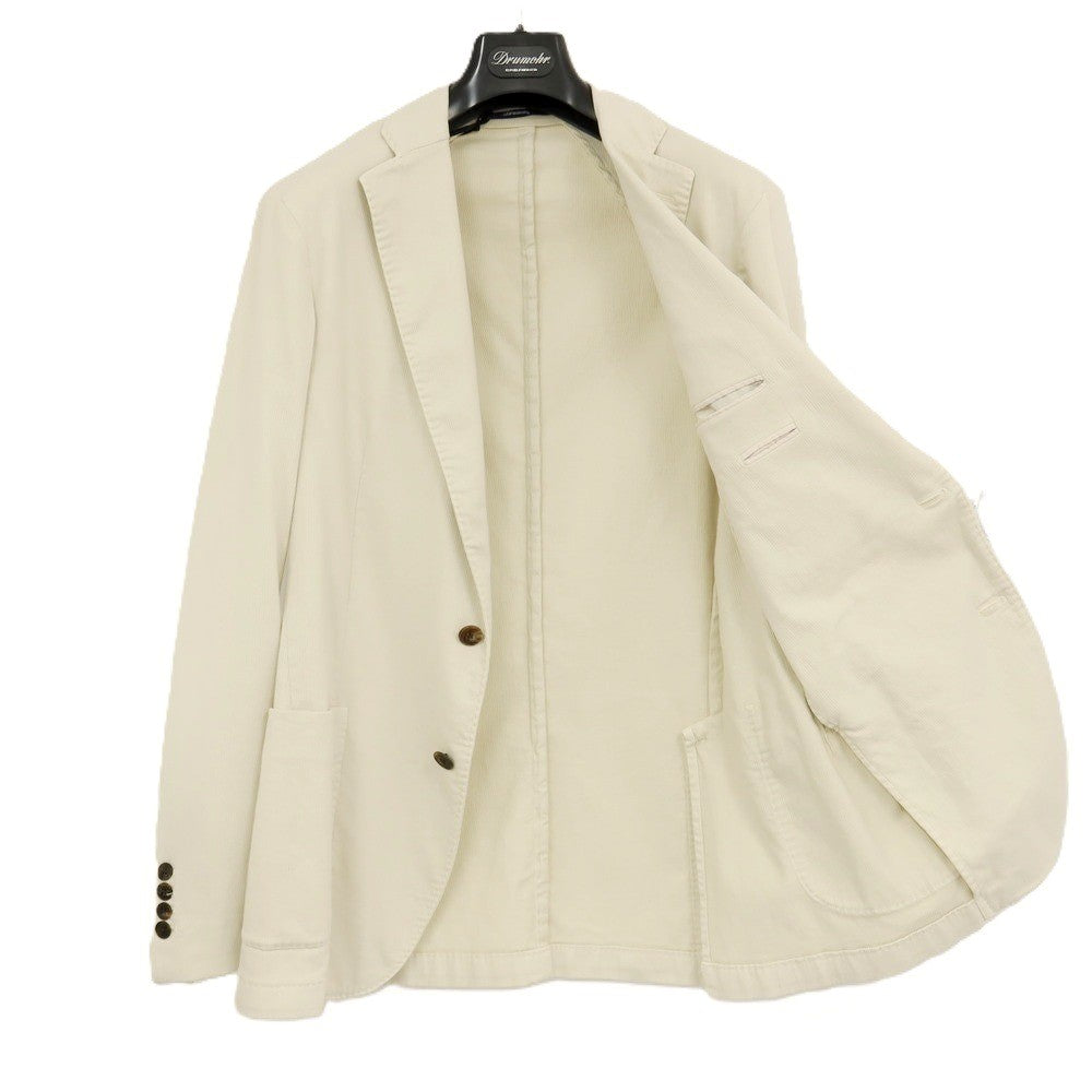 【新品アウトレット】ドルモア DRUMOHR ストレッチ コットン 3B テーラードジャケット アイボリー【サイズ48】【 状態ランクN- 】【 メンズ 】