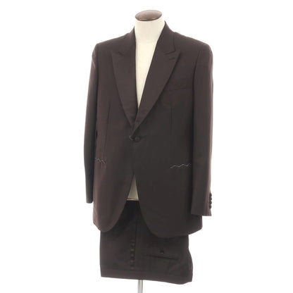 【中古】【未使用】ブリオーニ Brioni ウールモヘヤ タキシード フォーマルスーツ ダークブラウン【サイズ54 R】【 状態ランクS 】【 メンズ 】