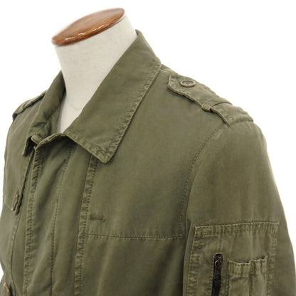 【中古】ニールバレット NEIL BARRETT コットン ミリタリーコート オリーブ【サイズM】【 状態ランクD 】【 メンズ 】