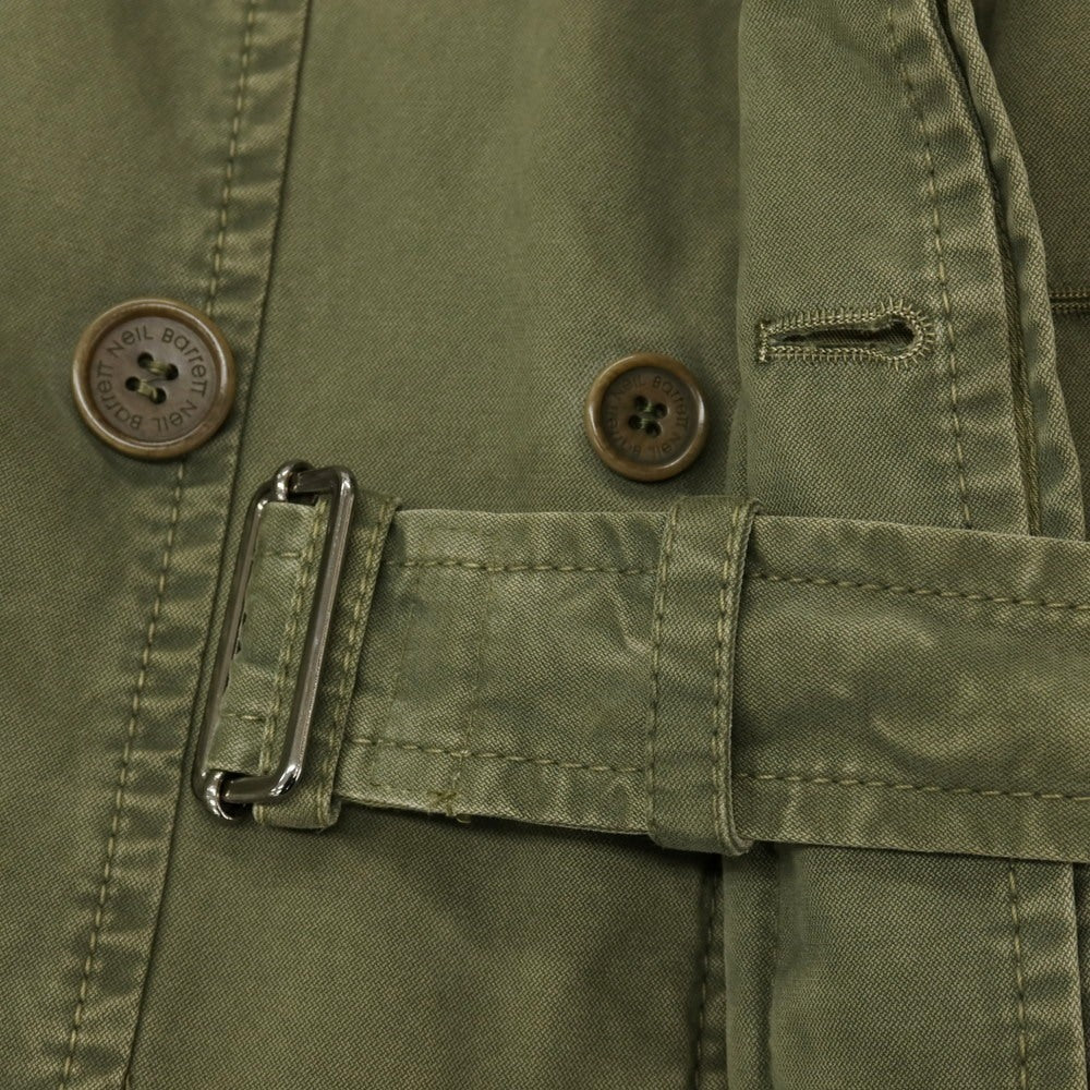 【中古】ニールバレット NEIL BARRETT コットン ミリタリーコート オリーブ【サイズM】【 状態ランクD 】【 メンズ 】