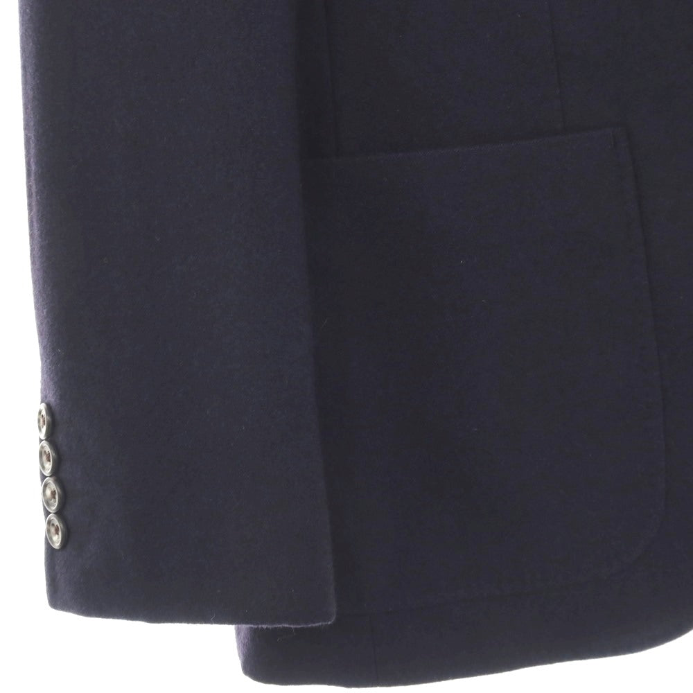 【中古】アザブテーラー azabu tailor ウール 3つボタン テーラードジャケット ネイビー【サイズ40】【 状態ランクC 】【 メンズ 】