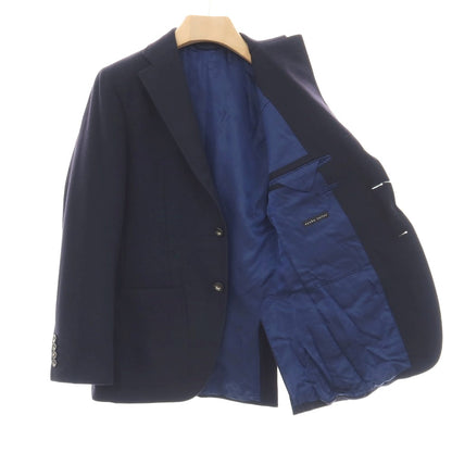 【中古】アザブテーラー azabu tailor ウール 3つボタン テーラードジャケット ネイビー【サイズ40】【 状態ランクC 】【 メンズ 】