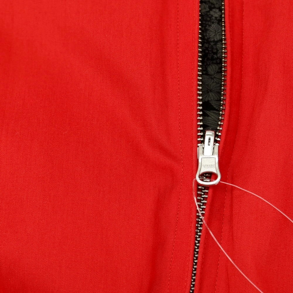 【中古】タケオキクチ TAKEO KIKUCHI Fabric by FOX UMBRELLAS コットン ジップアップ スイングトップ レッド【サイズ42】【 状態ランクC 】【 メンズ 】