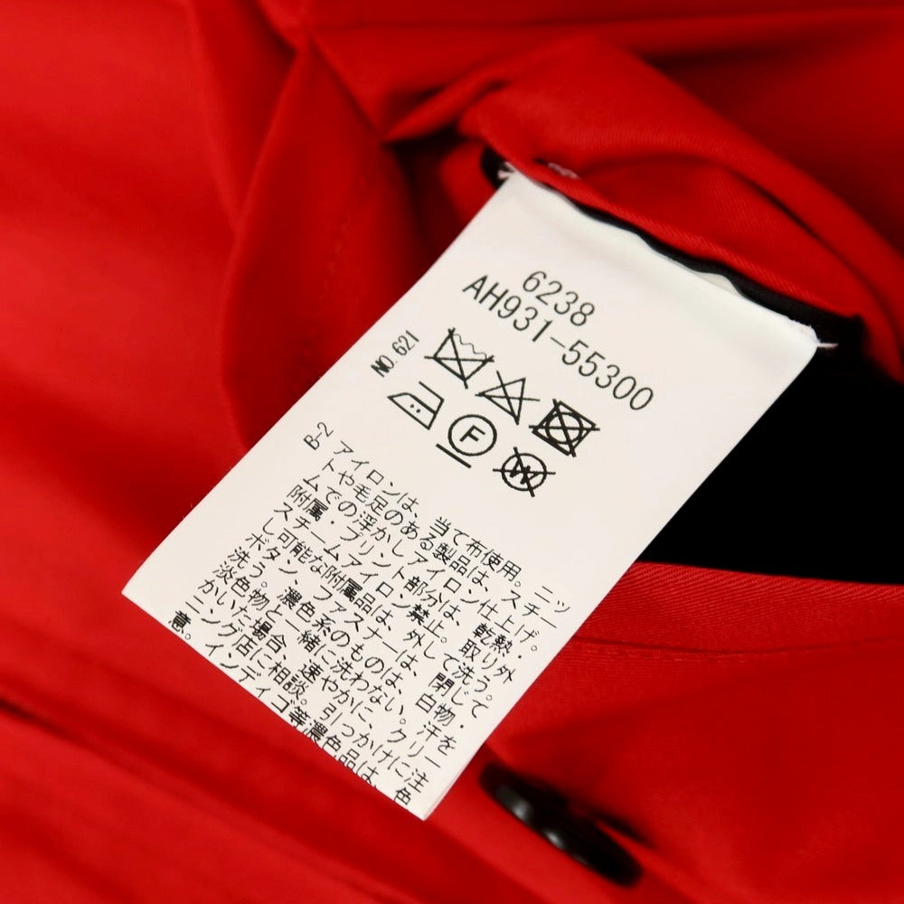 【中古】タケオキクチ TAKEO KIKUCHI Fabric by FOX UMBRELLAS コットン ジップアップ スイングトップ レッド【サイズ42】【 状態ランクC 】【 メンズ 】