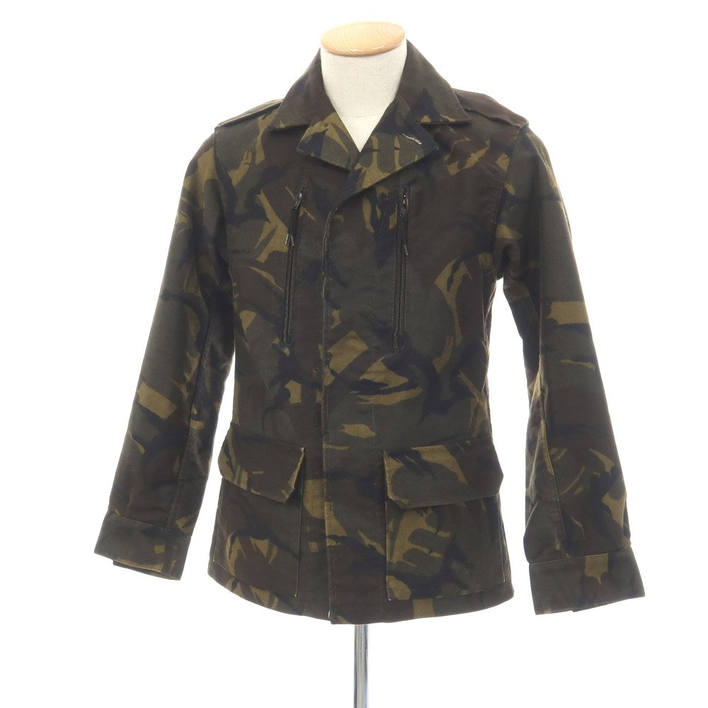 【中古】アーペーセー A.P.C. コットン カモフラージュ プリント ミリタリージャケット ダークオリーブxブラウン【サイズS】【 状態ランクC 】【 メンズ 】