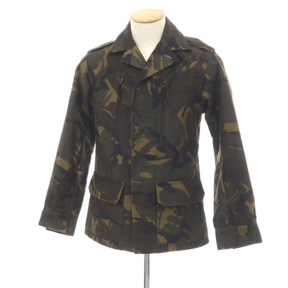 【中古】アーペーセー A.P.C. コットン カモフラージュ プリント ミリタリージャケット ダークオリーブxブラウン【サイズS】【 状態ランクC 】【 メンズ 】