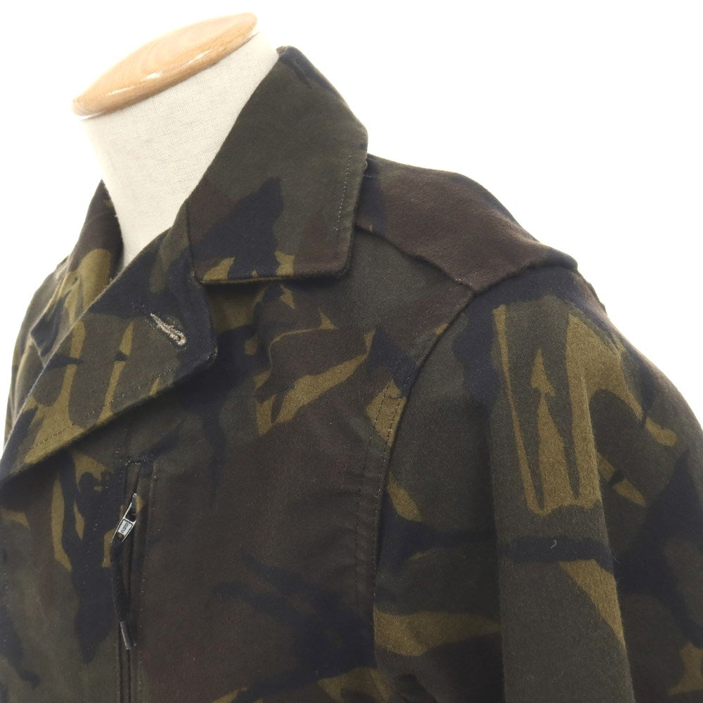 【中古】アーペーセー A.P.C. コットン カモフラージュ プリント ミリタリージャケット ダークオリーブxブラウン【サイズS】【 状態ランクC 】【 メンズ 】