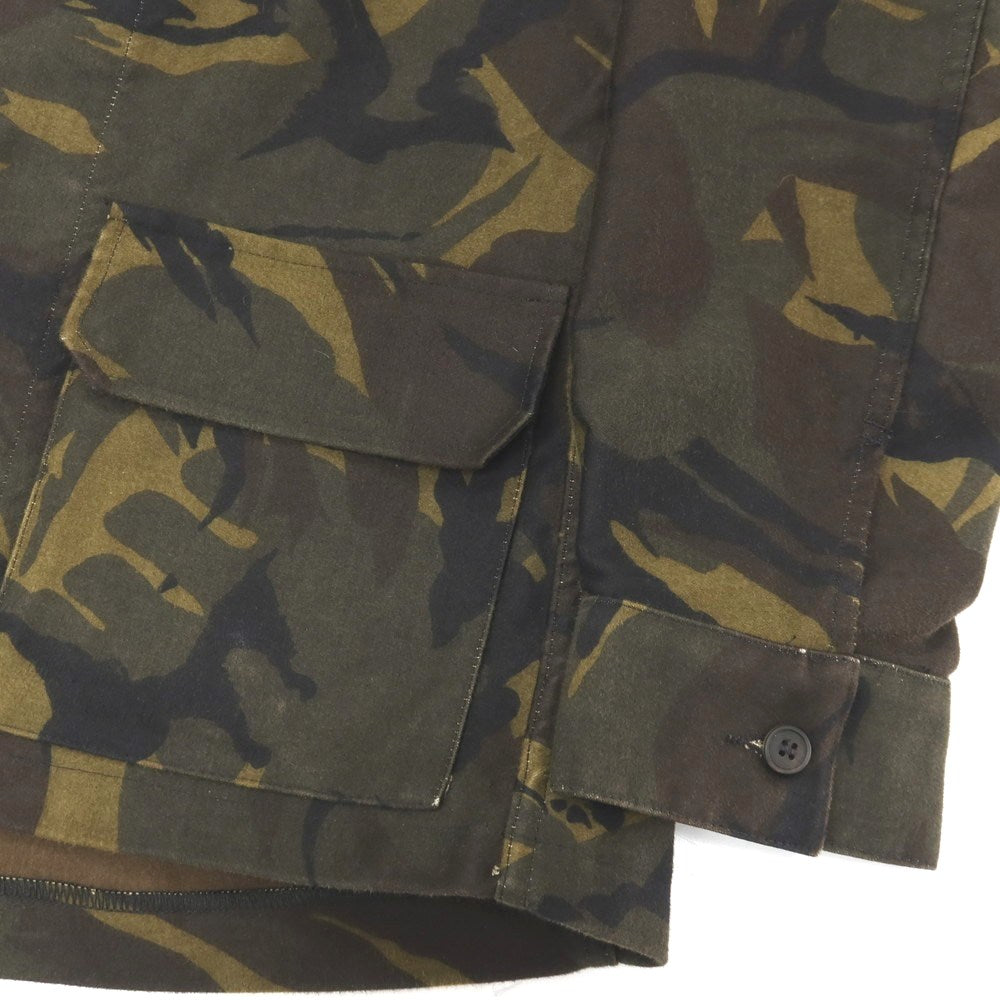 【中古】アーペーセー A.P.C. コットン カモフラージュ プリント ミリタリージャケット ダークオリーブxブラウン【サイズS】【 状態ランクC 】【 メンズ 】