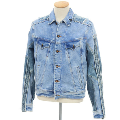 【中古】デンハム DENHAM × ATELIER RESERVE コットンポリウレタン Gジャン デニムジャケット ライトブルー【サイズXS】【 状態ランクC 】【 メンズ 】