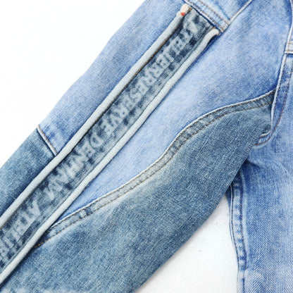 【中古】デンハム DENHAM × ATELIER RESERVE コットンポリウレタン Gジャン デニムジャケット ライトブルー【サイズXS】【 状態ランクC 】【 メンズ 】