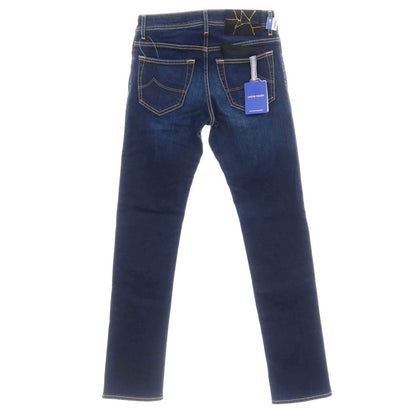 【中古】【未使用】ヤコブコーエン JACOB COHEN NICK ストレッチ コットンカシミヤ デニムパンツ ジーンズ ネイビー【サイズ28】【 状態ランクS 】【 メンズ 】