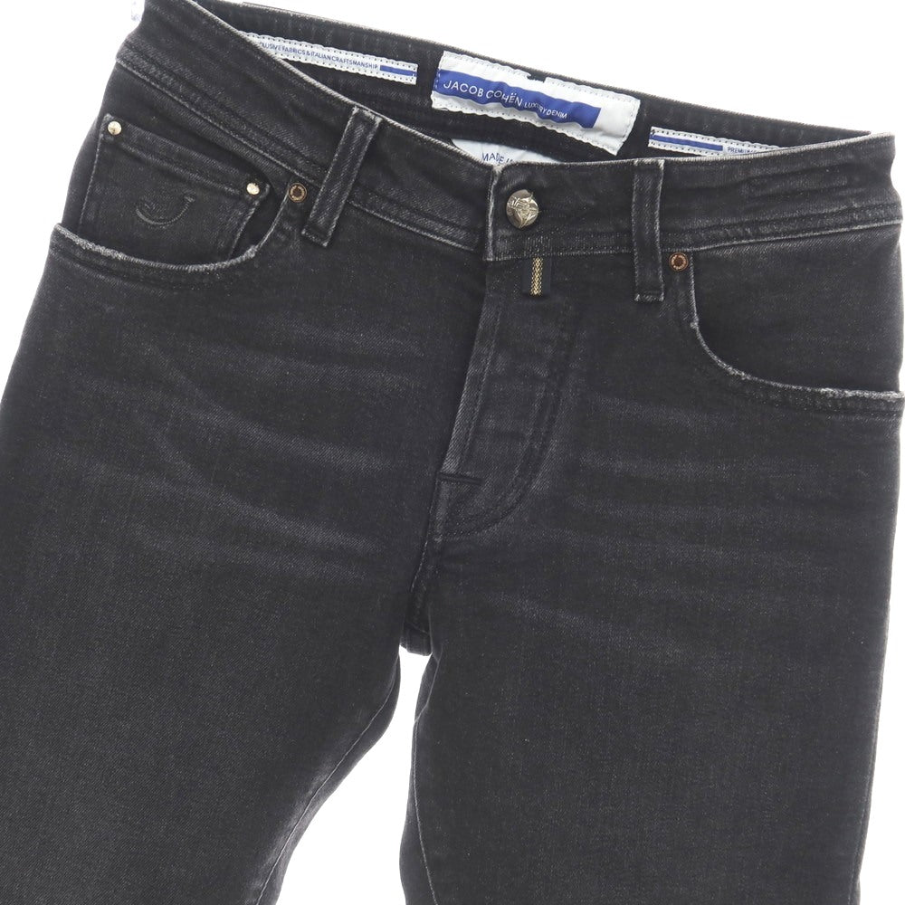 【中古】【未使用】ヤコブコーエン JACOB COHEN NICK ストレッチ コットン デニムパンツ ジーンズ ブラック【サイズ28】【 状態ランクS 】【 メンズ 】