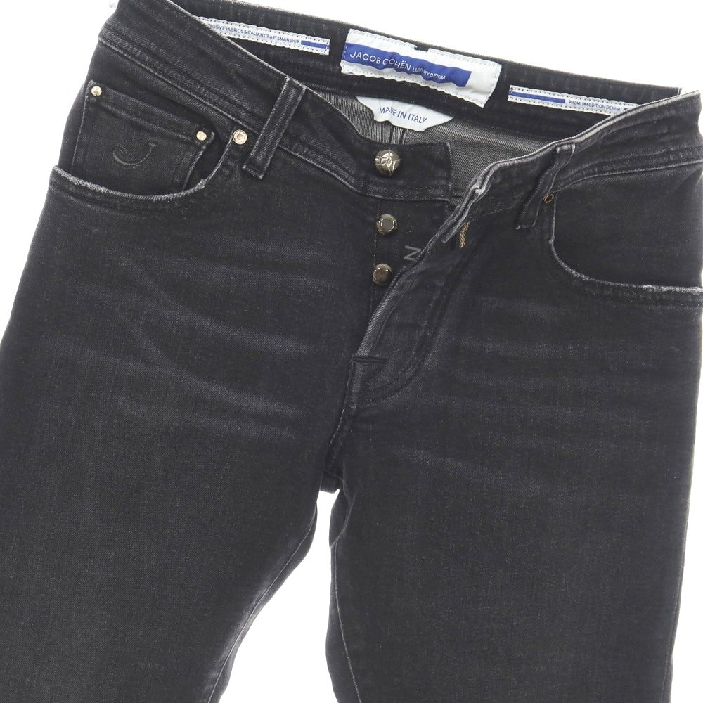 【中古】【未使用】ヤコブコーエン JACOB COHEN NICK ストレッチ コットン デニムパンツ ジーンズ ブラック【サイズ28】【 状態ランクS 】【 メンズ 】