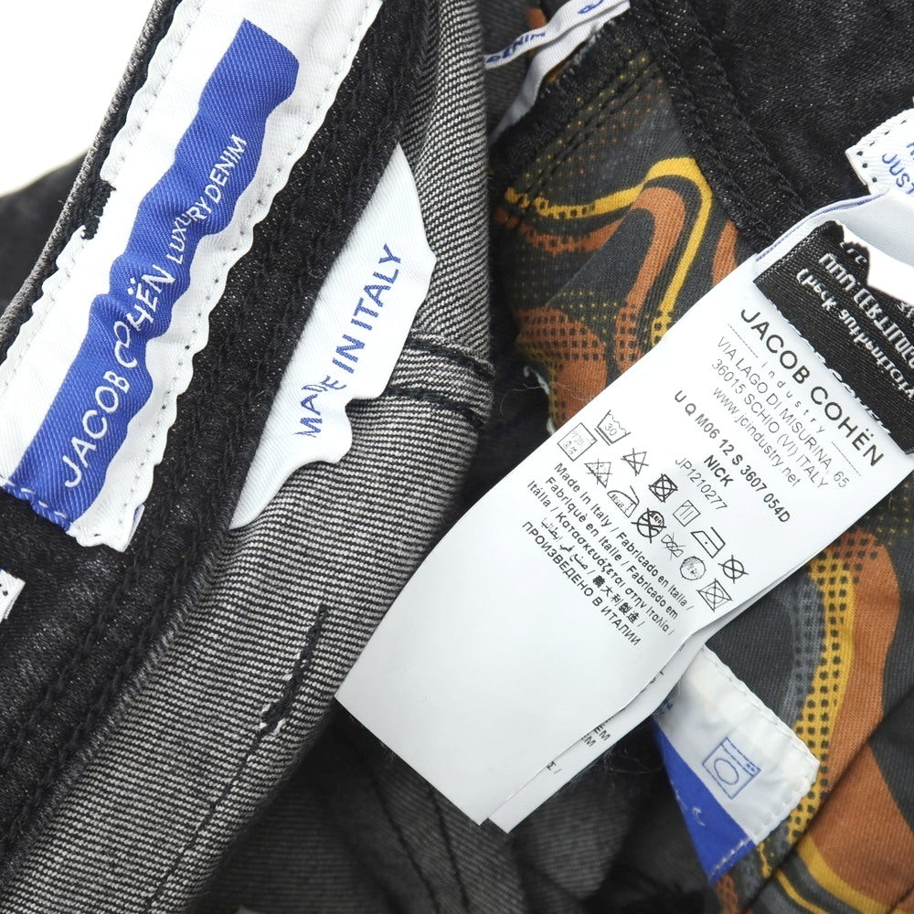 【中古】【未使用】ヤコブコーエン JACOB COHEN NICK ストレッチ コットン デニムパンツ ジーンズ ブラック【サイズ28】【 状態ランクS 】【 メンズ 】