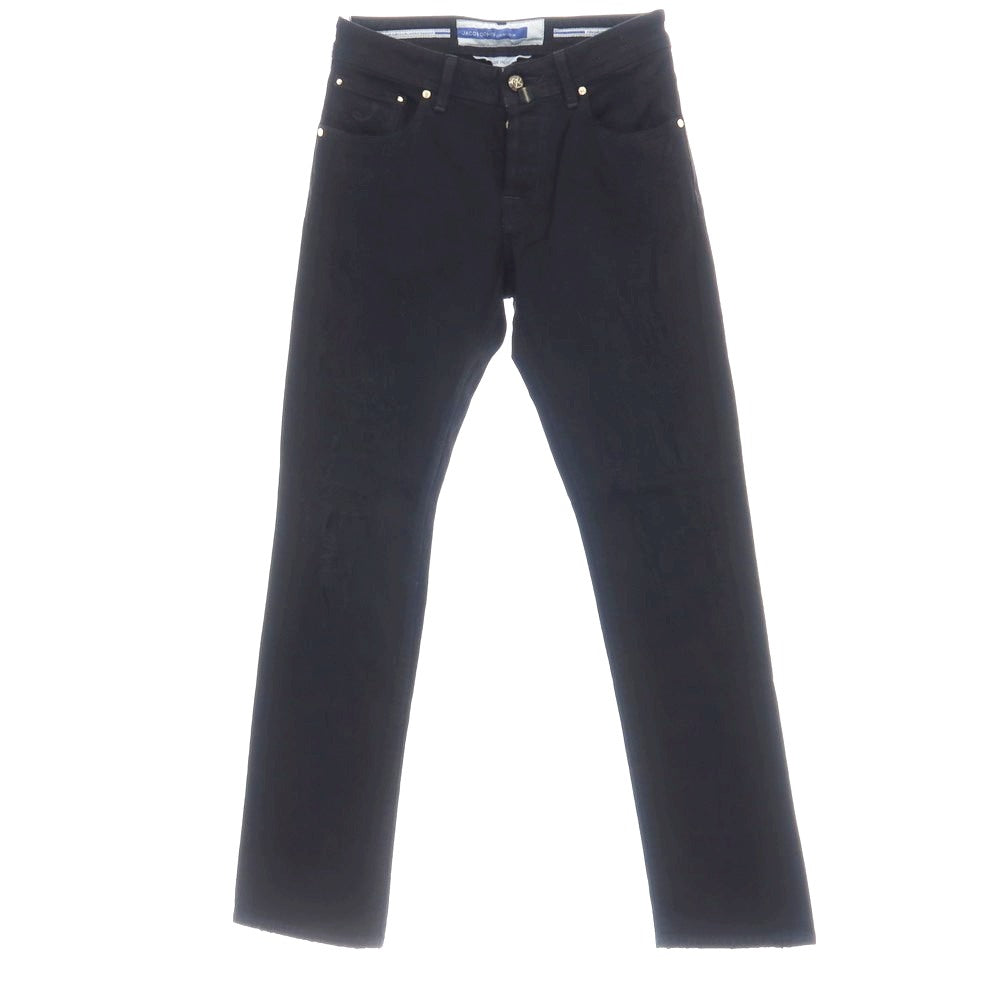 【中古】【未使用】ヤコブコーエン JACOB COHEN NICK ダメージ加工 ストレッチ コットン デニムパンツ ブラック【サイズ28】【 状態ランクS 】【 メンズ 】