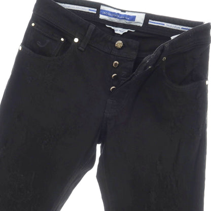 【中古】【未使用】ヤコブコーエン JACOB COHEN NICK ダメージ加工 ストレッチ コットン デニムパンツ ブラック【サイズ28】【 状態ランクS 】【 メンズ 】